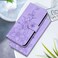 Case Cover For OPPO F25 Pro 5G Global Lily Embossed Leather Phone Case(Purple)