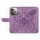 Case Cover For OPPO A5 Pro 5G Global Swallowtail Butterfly Embossed Leather Phone Case(Purple)