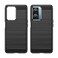 Case Cover For OPPO A77 5G Brushed Texture Carbon Fiber TPU Phone Case(Black)