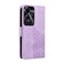 Case Cover For OPPO A59 5G Embossed Rhombus Starry Leather Phone Case(Purple)