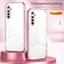 Case Cover For OPPO K5 / Realme XT/XT 730G Transparent Plating Fine Hole Phone Case(Silver)