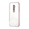 Case Cover For OPPO Reno2 Transparent Plating Fine Hole Phone Case(Pink)