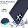 Case Cover For Samsung Galaxy S22 Ultra 5G 2 in 1 PC + TPU Phone Case(Dark Blue)