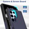 Case Cover For Samsung Galaxy S22 Ultra 5G 2 in 1 PC + TPU Phone Case(Dark Blue)