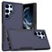 Case Cover For Samsung Galaxy S22 Ultra 5G 2 in 1 PC + TPU Phone Case(Dark Blue)