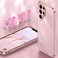 Case Cover For Samsung Galaxy S22 Ultra 5G XINLI Straight Edge 6D Electroplate TPU Phone Case(Celestial Blue)
