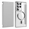Case Cover For Samsung Galaxy S22 Ultra 5G Shield MagSafe RFID Anti-theft Leather Phone Case(Grey)