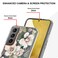 Case Cover For Samsung Galaxy S23+ 5G Flowers and Plants Series IMD TPU Phone Case(Green Gardenia)