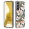 Case Cover For Samsung Galaxy S23+ 5G Flowers and Plants Series IMD TPU Phone Case(Green Gardenia)