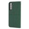 Case Cover For Samsung Galaxy S23+ 5G Woven Texture Stitching Magnetic Leather Phone Case(Green)