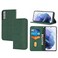 Case Cover For Samsung Galaxy S23+ 5G Woven Texture Stitching Magnetic Leather Phone Case(Green)