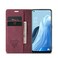 Case Cover For OPPO Reno7 4G Indonesia/F21 Pro 4G/Reno8 4G CaseMe 013 Multifunctional Horizontal Flip Leather Phone Case(Wine Red)