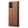 Case Cover For OPPO A96 5G / Reno7 Z 5G Denim Texture Leather Phone Case(Brown)
