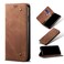 Case Cover For OPPO A96 5G / Reno7 Z 5G Denim Texture Leather Phone Case(Brown)