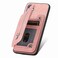 Case Cover For OPPO A58 4G Retro MagSafe Zipper Wallet Card Bag Back Phone Case(Pink)