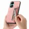 Case Cover For OPPO A58 4G Retro MagSafe Zipper Wallet Card Bag Back Phone Case(Pink)