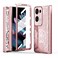 Case Cover For OPPO Find N2 Mechanical Legend Integrated Electroplating All-inclusive Phone Case(Rose Gold)