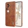 Case Cover For vivo S20 Pro AZNS Electroplated Frame Crocodile Texture Full Coverage Phone Case(Brown)