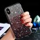 Case Cover For iPhone XS Max TPU + Epoxy Flash Diamond Tri-Color Gradient Phone Protective Case(Gradient Purple)