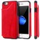 Case Cover For iPhone 6 &amp; 6s  Cat Tree Embossing Pattern Shockproof Protective Case with Card Slots &amp; Photo Frame &amp; Holder(Red)
