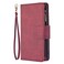 Case Cover For iPhone 6 Skin Feel Detachable Magnetic Zipper Horizontal Flip PU Leather Case with Multi-Card Slots &amp; Holder &amp; Wallet &amp; Photo Frame &amp; Lanyard(Red)