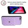 Case Cover For iPhone 8 Plus / 7 Plus Rhombic Texture Card Bag RFID Phone Case with Long Lanyard(Light Purple)