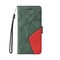 Case Cover Dual-color Splicing Horizontal Flip PU Leather Case with Holder &amp; Card Slots &amp; Wallet For iPhone 8 Plus / 7 Plus(Green)