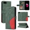 Case Cover Dual-color Splicing Horizontal Flip PU Leather Case with Holder &amp; Card Slots &amp; Wallet For iPhone 8 Plus / 7 Plus(Green)