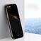 Case Cover XINLI Straight Edge 6D Electroplate TPU Phone Case For iPhone 6 Plus / 6s Plus(Black)