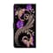 Case Cover For iPhone XR Crystal 3D Shockproof Protective Leather Phone Case(Purple Flower Butterfly)