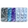 Case Cover For iPhone XR Marble Pattern Phone Case(Blue White)