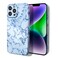 Case Cover For iPhone XR Marble Pattern Phone Case(Blue White)