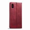 Case Cover For iPhone XR LC.IMEEKE RFID Anti-theft Leather Phone Case(Red)