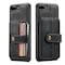 Case Cover JEEHOOD RFID Blocking Anti-Theft Wallet Phone Case For iPhone 7 Plus / 8 Plus(Black)