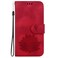 Case Cover For iPhone 8 Plus / 7 Plus Lotus Embossed Leather Phone Case(Red)