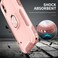 Case Cover For iPhone XS Max 3 in 1 PC + TPU Phone Case with Ring Holder(Pink)