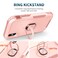 Case Cover For iPhone XS Max 3 in 1 PC + TPU Phone Case with Ring Holder(Pink)
