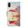 Case Cover For iPhone XS Max Painted Pattern Horizontal Flip Leather Case with Holder &amp; Card Slot &amp; Wallet(Flamingo)