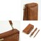 Case Cover For iPhone XR Crossbody Multi-functional Zipper Wallet Leather Phone Case(Brown)