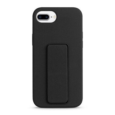 Case Cover For iPhone 8 Plus / 7 Plus Liquid Silicone Holder Phone Case(Black)