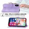 Case Cover For iPhone XS Max Skin-feel Flowers Embossed Wallet Leather Phone Case(Purple)