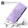Case Cover For iPhone XS Max Skin-feel Flowers Embossed Wallet Leather Phone Case(Purple)