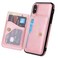 Case Cover For iPhone XS Max Calf Texture Magnetic Case(Rose Gold)