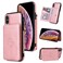 Case Cover For iPhone XS Max Calf Texture Magnetic Case(Rose Gold)