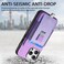 Case Cover For iPhone XR Retro Magsafe Cross Leather Pull-Out Card Bag Back Phone Case(Purple)