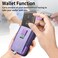 Case Cover For iPhone XR Retro Magsafe Cross Leather Pull-Out Card Bag Back Phone Case(Purple)