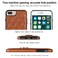 Case Cover For iPhone 7 Plus / 8 Plus Rhombic PU Leather Phone Case with Ring Holder(Brown)