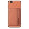 Case Cover For iPhone 6 / 6s Carbon Fiber Magnetic Card Bag Phone Case(Brown)