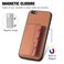 Case Cover For iPhone 6 / 6s Carbon Fiber Magnetic Card Bag Phone Case(Brown)