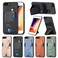Case Cover For iPhone SE 2022 / 2020 / 7 / 8 Carbon Fiber Wallet Flip Card K-shaped Holder Phone Case(Brown)